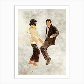 pulp fiction Dancing Couple Art Print