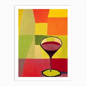 Catarratto Paul Klee Inspired Abstract Cocktail Poster Art Print