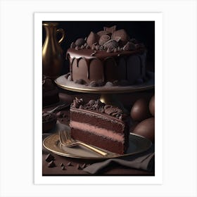 Chocolate Cake Art Print