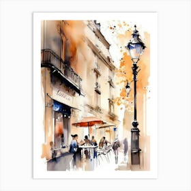 Watercolor Of Paris 3 Art Print