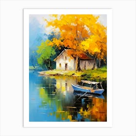 House By The Lake 1 Art Print