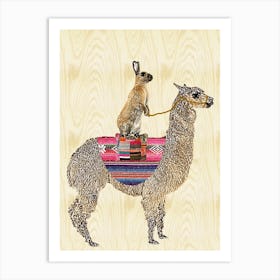 Nursery Alpaca Art Print