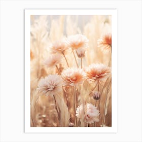 Boho Dried Flowers Gaillardia 4 Art Print