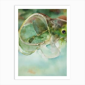 Dumbo Octopus Storybook Watercolour Art Print