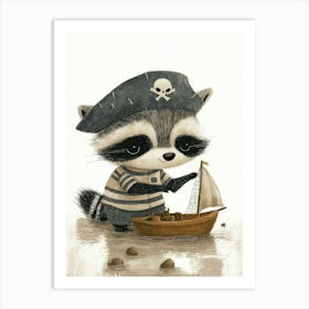 cute racoon Art Print