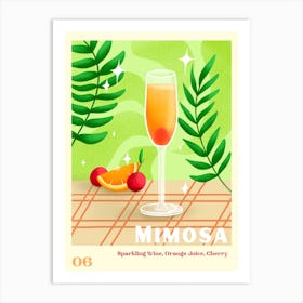 Mimosa Drink Cocktail Art Print