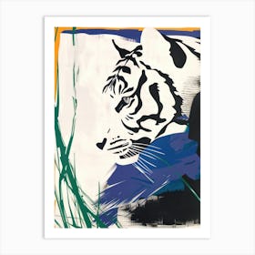 Tiger 2 Cut Out Collage Art Print