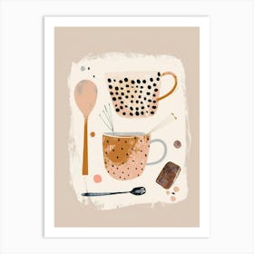 Coffee And Spoons Art Print