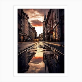 Street View Canvas Wall Art 1 Art Print