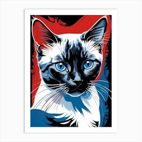 Siamese Cat Art Print