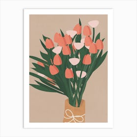 Tulips Bouquet Art Print