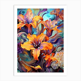 Tiger Lily Jungle Art Print