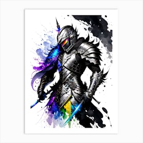 Knight In Armor 2 Art Print