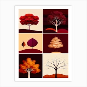 Autumn Trees, Autumn Collection Art Print