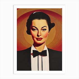 Ava Gardner Illustration Movies Art Print