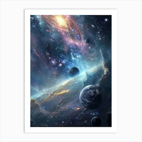 Space Wallpaper 16 Art Print