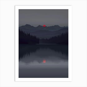 Sunset In The Mountains 58 Art Print