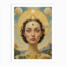 The Sun Woman Art Print