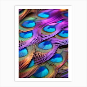 Peacock Feathers 1 Art Print