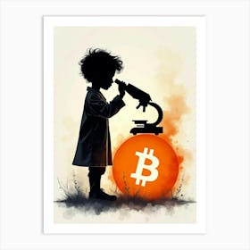 Bitcoin Child Art Print