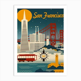 San Francisco Skyline Art Print