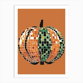 Mosaic Pumpkin Art Print