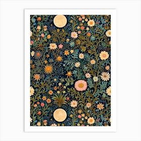 William Morris Moonflowers Art Print