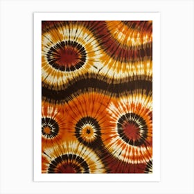 Retro Organic Abstract Tie Dye Art Print