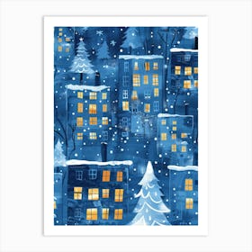 Christmas In The City Art Print