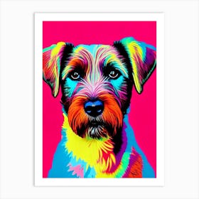 Wirehaired Pointing Griffon Andy Warhol Style Dog Art Print