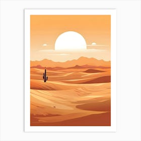 Desert Landscape 17 Art Print