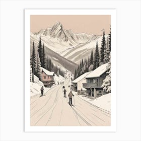 Retro Apres Ski Vintage Artwork (3) Art Print