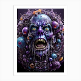 Zombie Head~ Escape Clause~ Reimagined Art Print