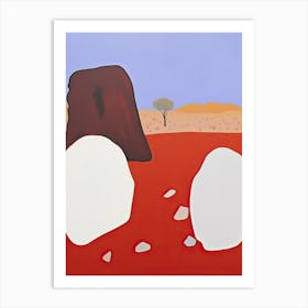 Great Victoria Desert   Australia, Contemporary Abstract Illustration 2 Art Print