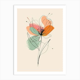 Abstract Flower 40 Art Print