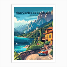 San Carlos De Bariloche Argentina Summer Travel Art Art Print