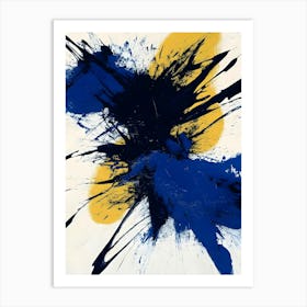 Blue And Yellow 1 Art Print