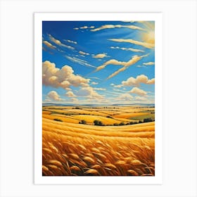 Golden Wheat Field 2 Poster