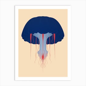 Irukandji Jellyfish Cartoon 7 Art Print