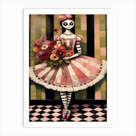 Day Of The Dead Doll 2 Art Print