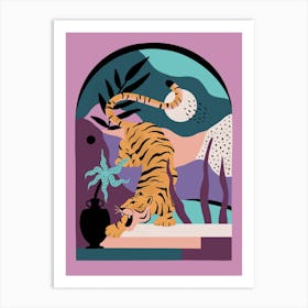 Tiger Paradise Art Print