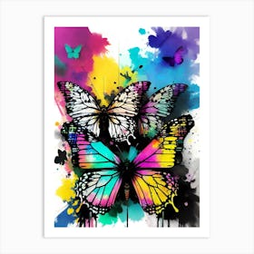 Colorful Butterflies 121 Art Print