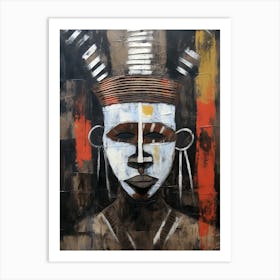 Mandinka Masks - African Masks Series Art Print