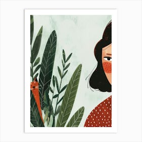 Illustration Of A Girl 5 Art Print