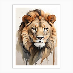 Lion Painting Art Print