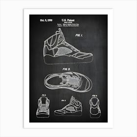 Basketball Shoe Art Air Jordan 5 Shoe Art Shoes Jordan Basketball Shoes Shoe Decor Basketball Shoe Print Shoe Decor 51 Art Print