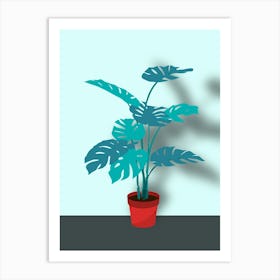 Monstera Plant Art Print