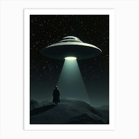 Alien Spaceship Art Print