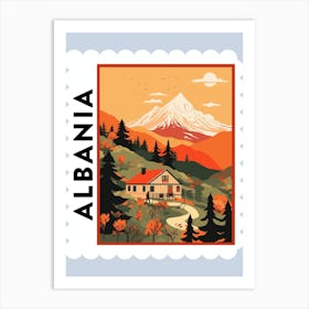 Albania 1 Travel Stamp Poster Art Print