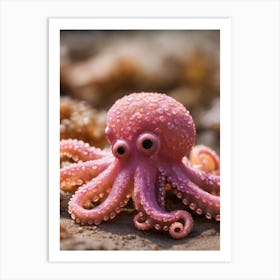 Pink Baby Octop 1 Art Print